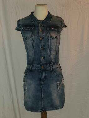 Washed Denim Dress